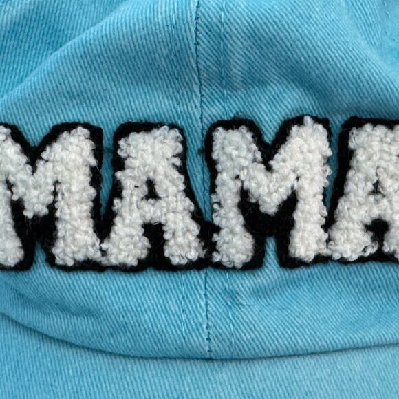 Blue MAMA Chenille Patch Hat – Adjustable Baseball Cap NWOT - Picture 2 of 4